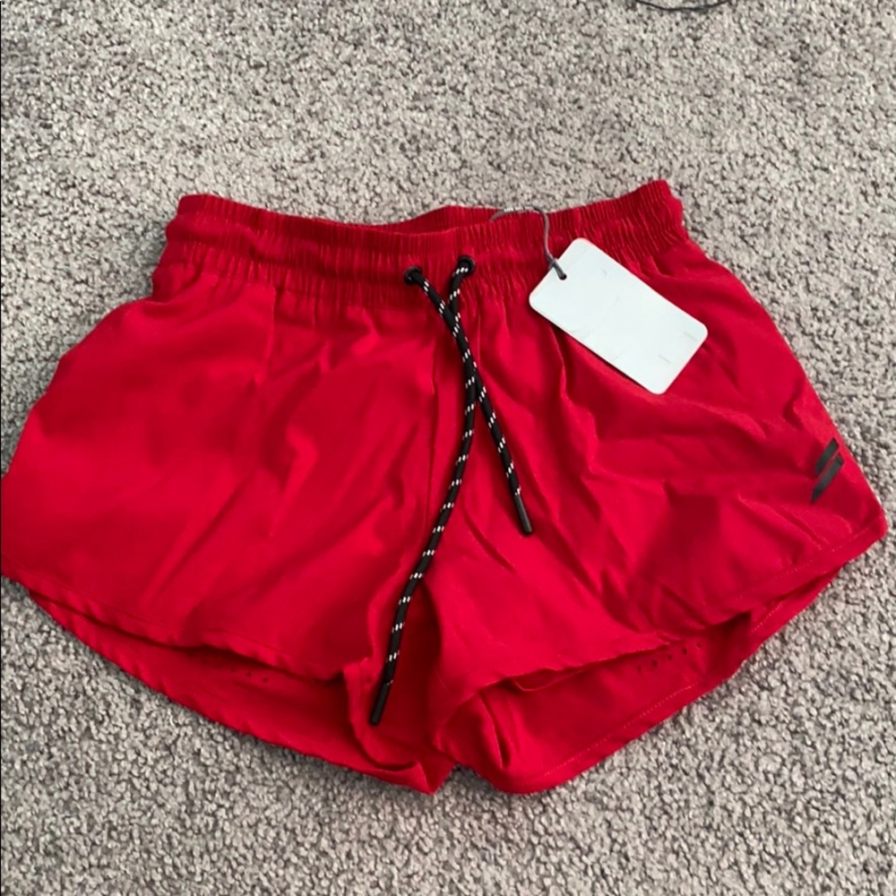 Do You Even red workout shorts